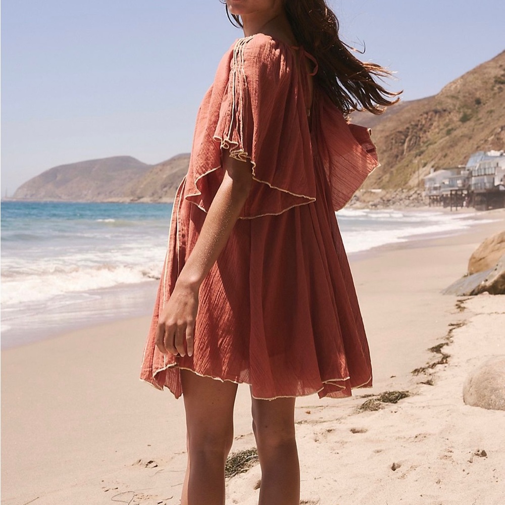 Free People Joelle Tunic Bronzer Mini Dress M